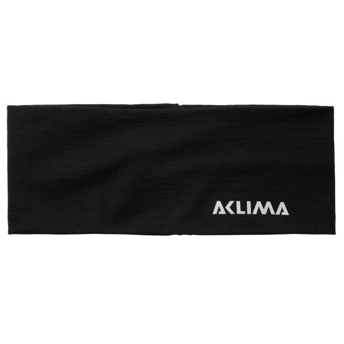 Billede af Aclima Lightwool Headband / pandebånd, jet black-L - Pandebånd hos Outdoornu.dk